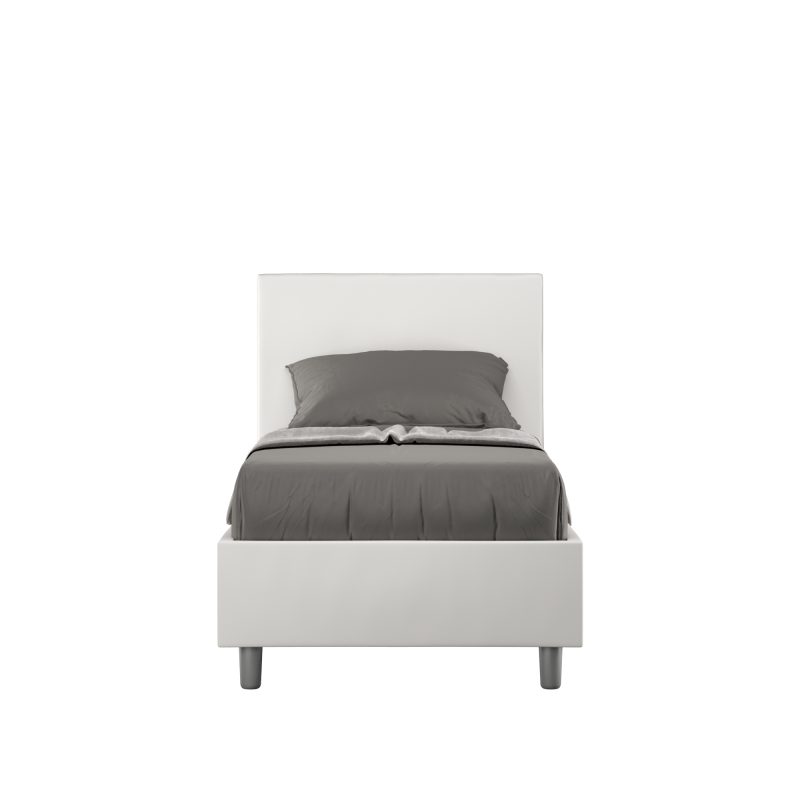LETTO ADELE 80 FRONTALE BIANCO SCONT