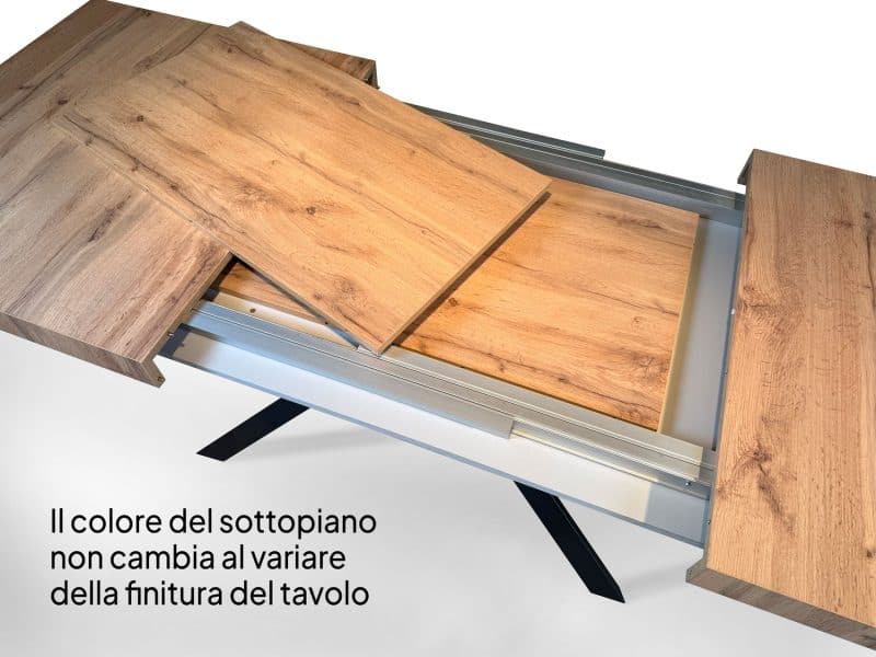 Tavolo allungabile Paxon Premium 140x90 (allunghe con bordo) - immagine 24