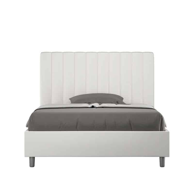 LETTO AGUEDA 130 FRONTALE BIANCO SCONT