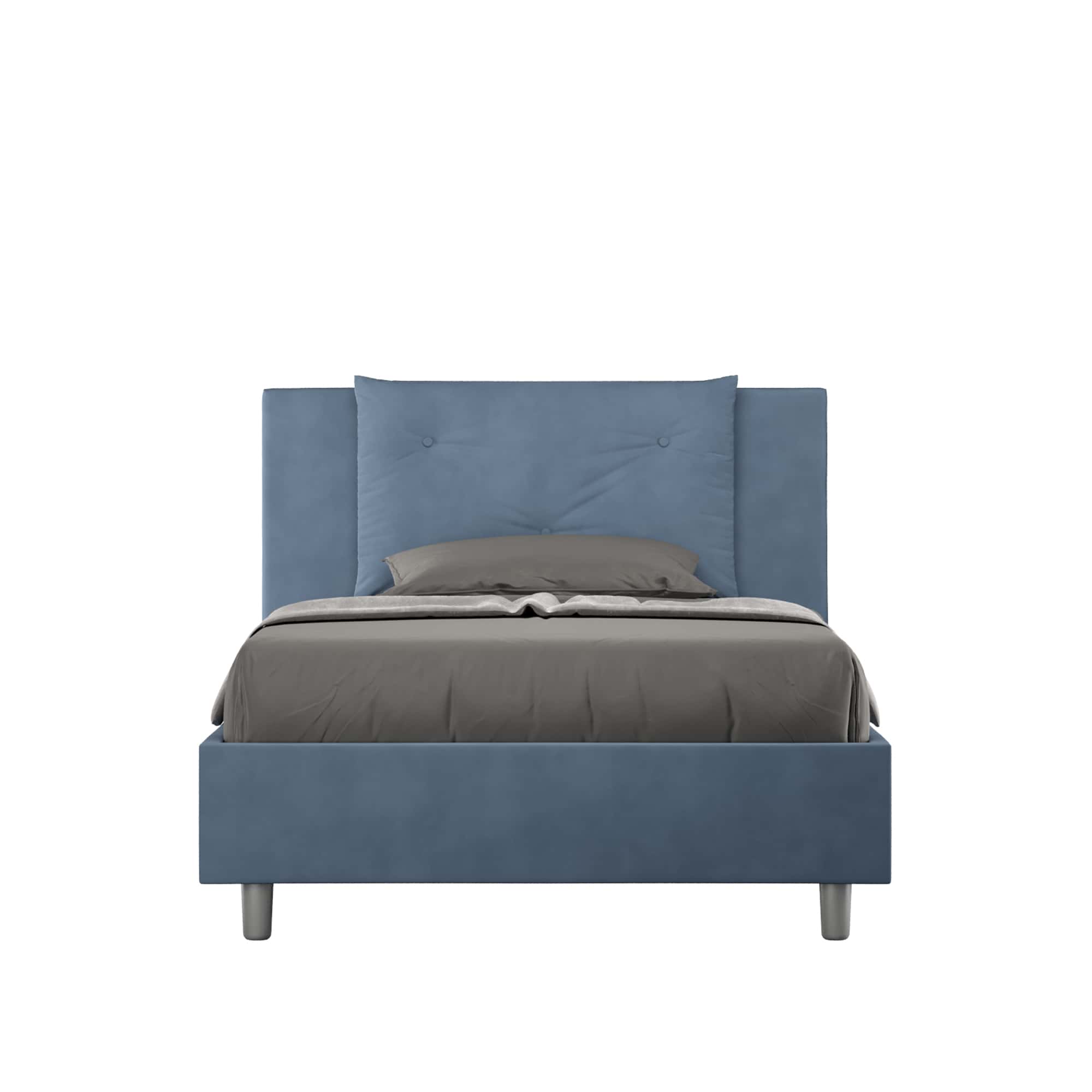 Letto una piazza e mezza da 130cm Appia blu 