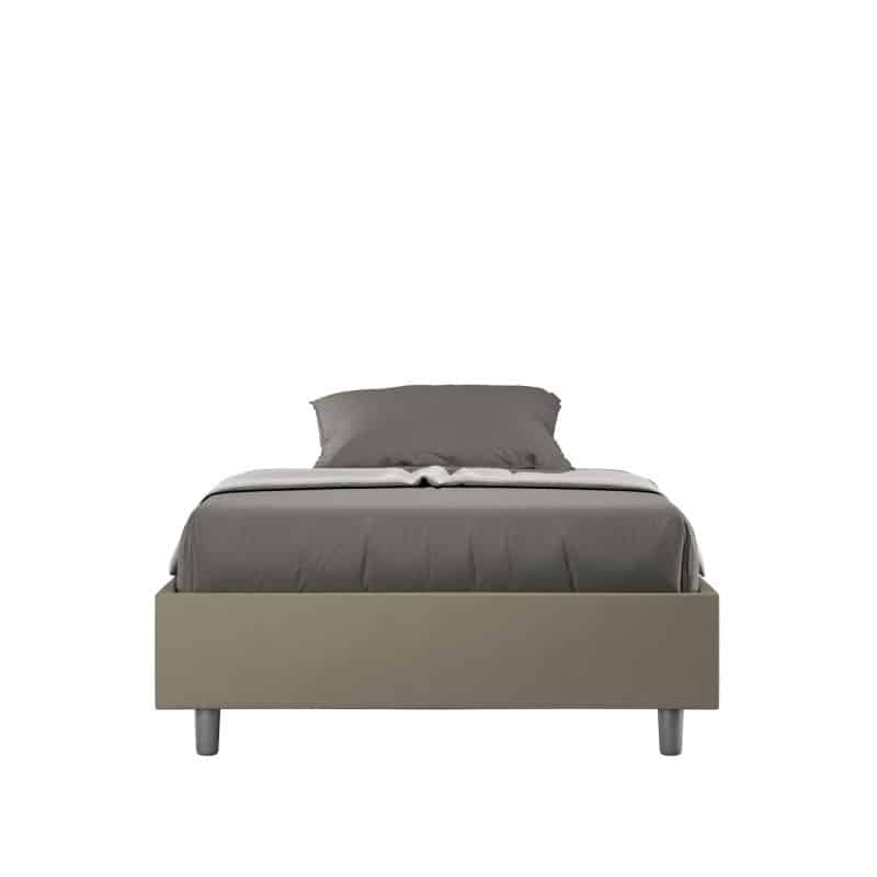 Letto una piazza e mezza da 120cm sommier Azelia cappuccino