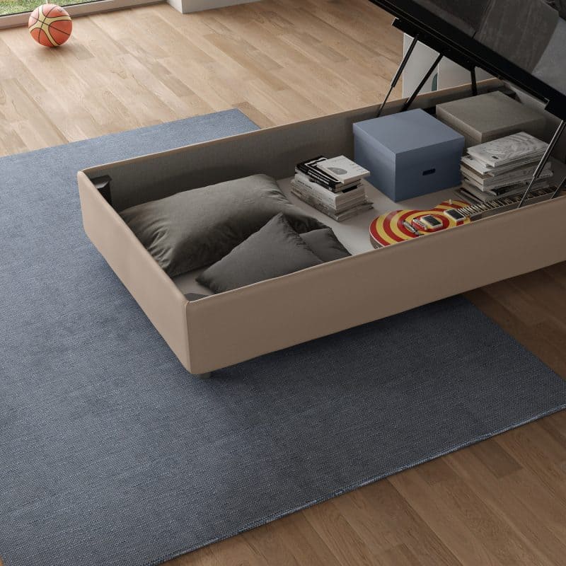 Letto singolo da 80cm Annalisa tortora - immagine 5