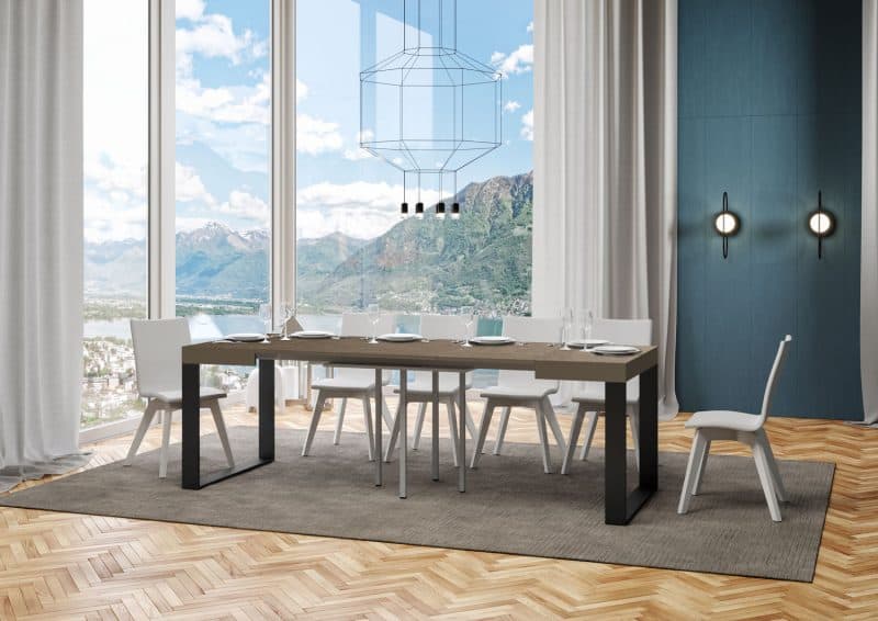Tavolo allungabile 90x90 Tecno - immagine 15