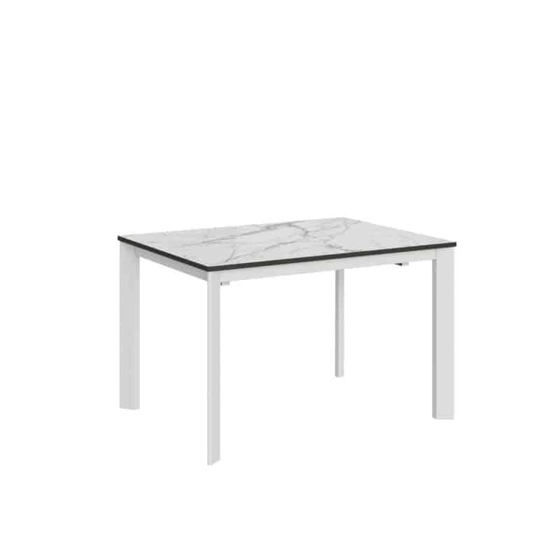 tavolo allungabile akiva 120 marmo bianco calacatta bianco ve120tavakiva cl bo