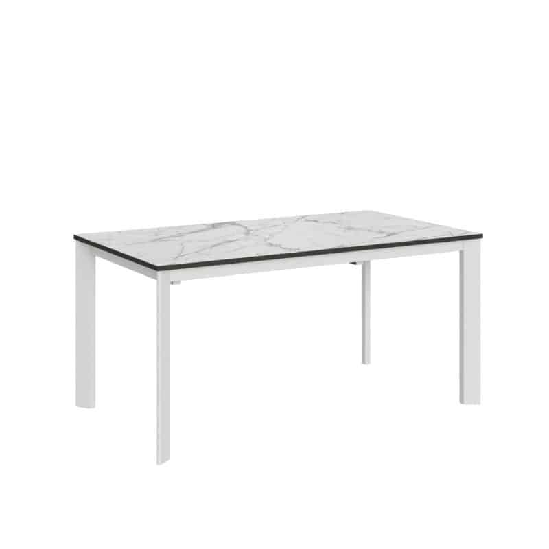 tavolo allungabile akiva 160 marmo bianco calacatta ve160tavakiva cl bo