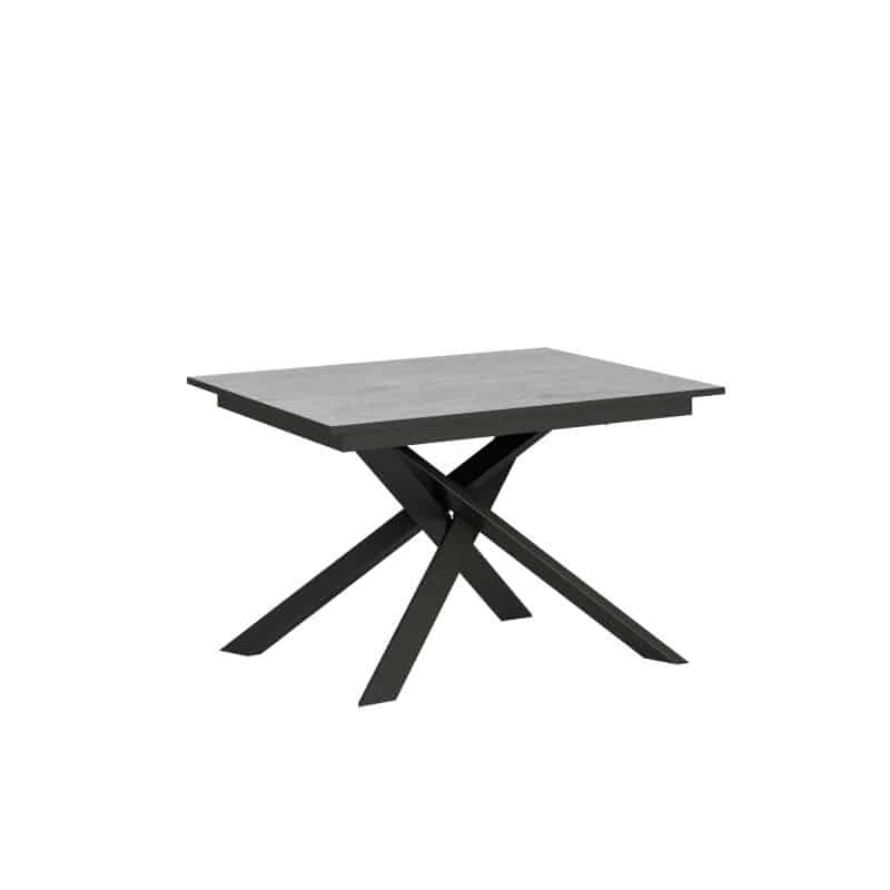 tavolo allungabile ganty 120 bordo antracite cemento