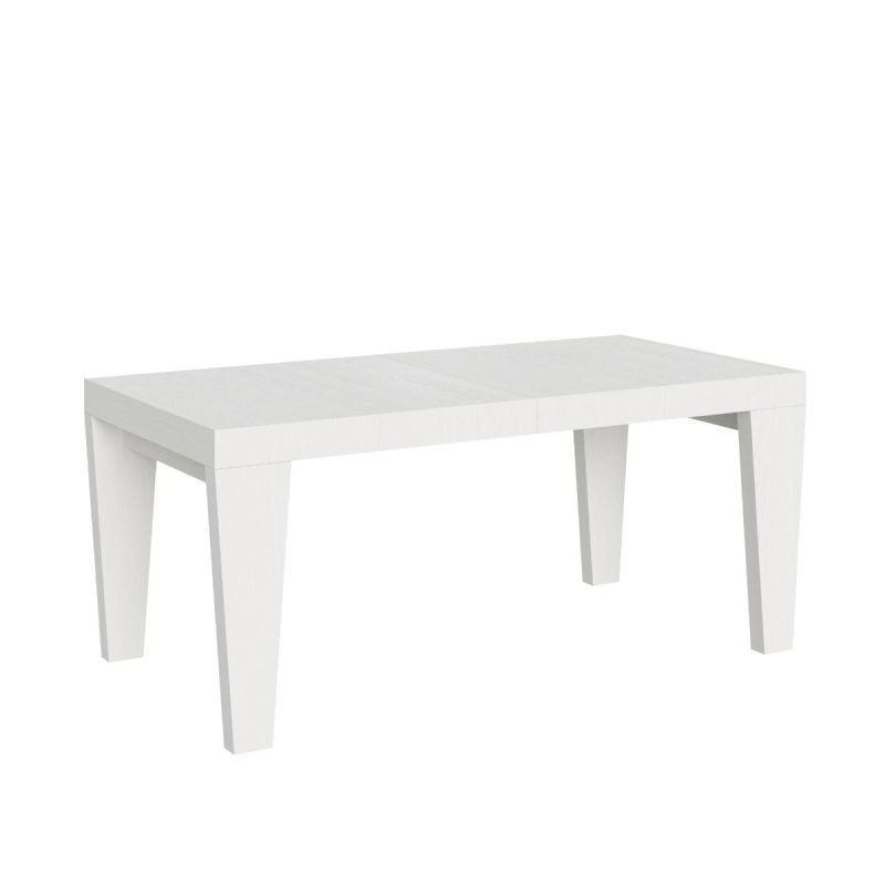 tavolo allungabile spimbo 180 bianco frassino vetaspimbo284 bf