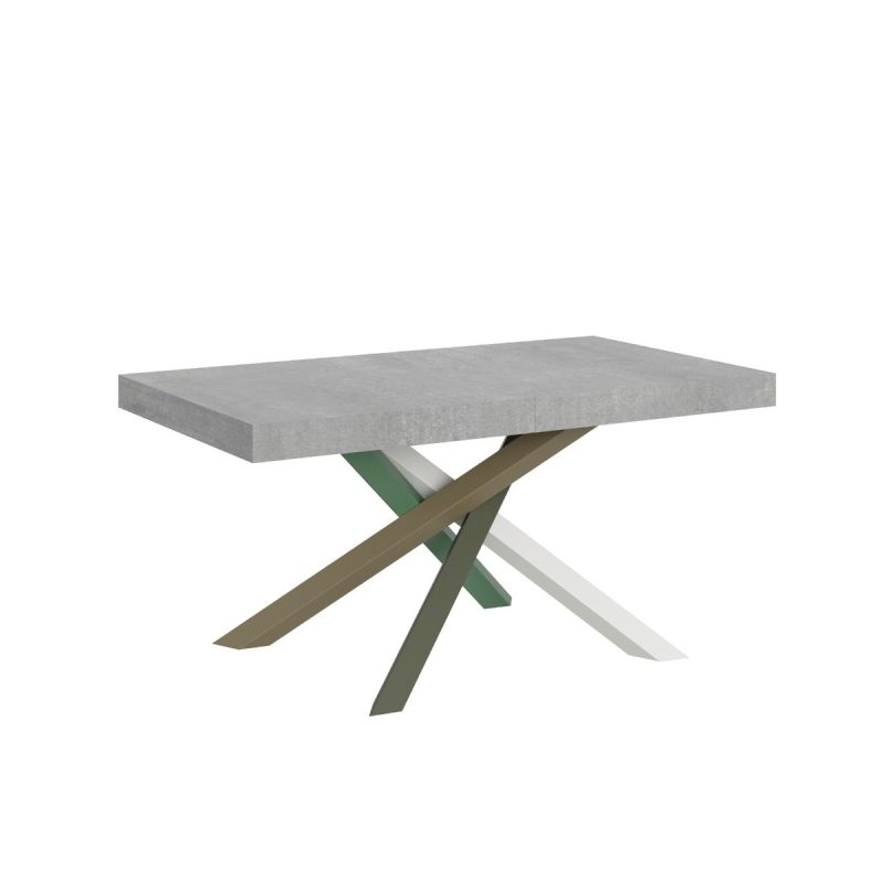 tavolo allungabile volantis multicolor 4a 160 cemento ve160tav4aall cm