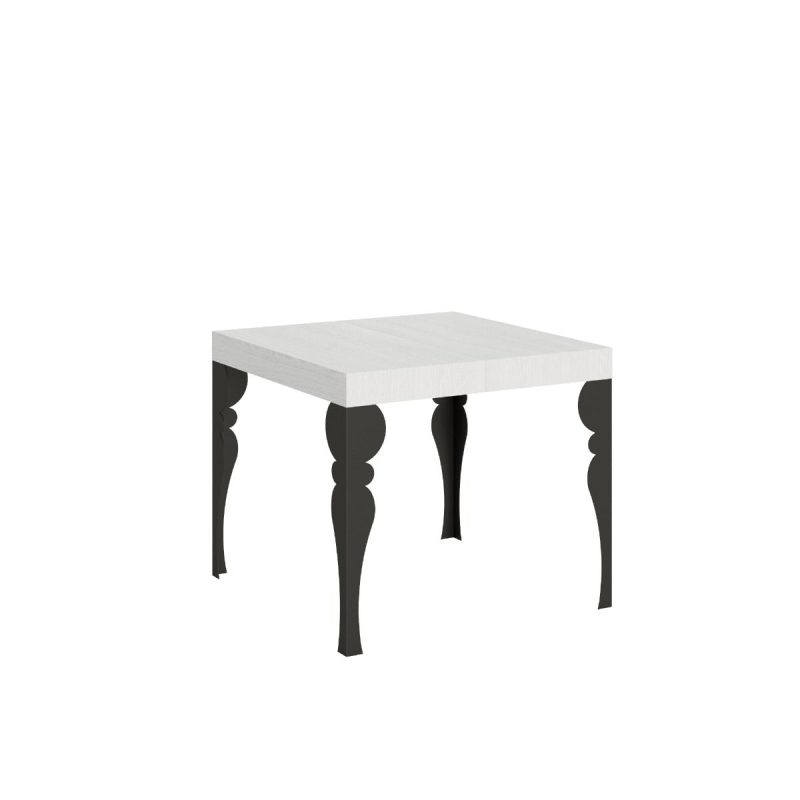 tavolo quadrato allungabile paxon 90 bianco frassino ve900tapxnall bf an