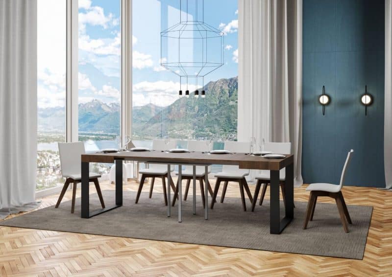Tavolo allungabile 90x90 Tecno - immagine 12