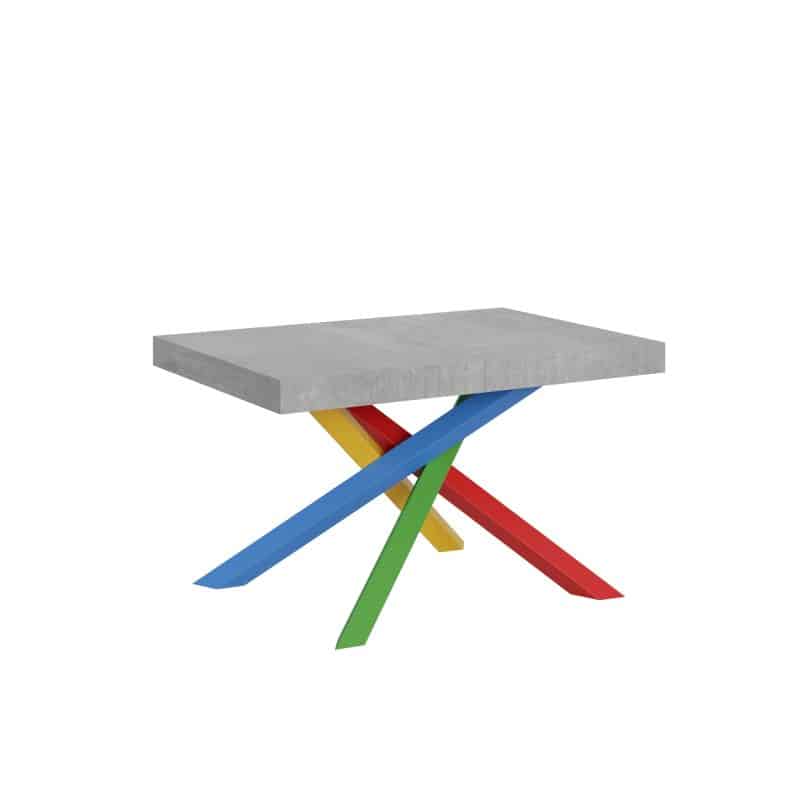 tavolo volantis multicolor 130 cemento
