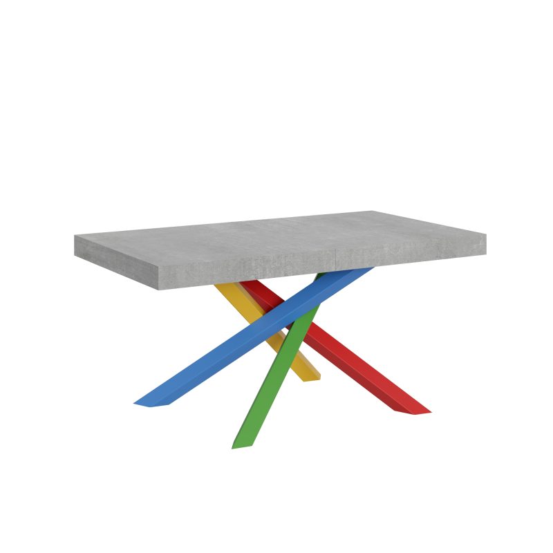 tavolo volantis multicolor 160 cemento 1