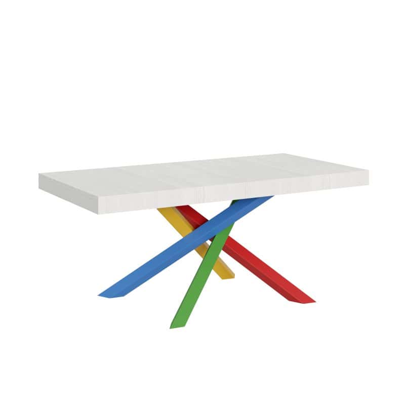 Tavolo allungabile gambe incrociate 180x90 Volantis Multicolor 4B