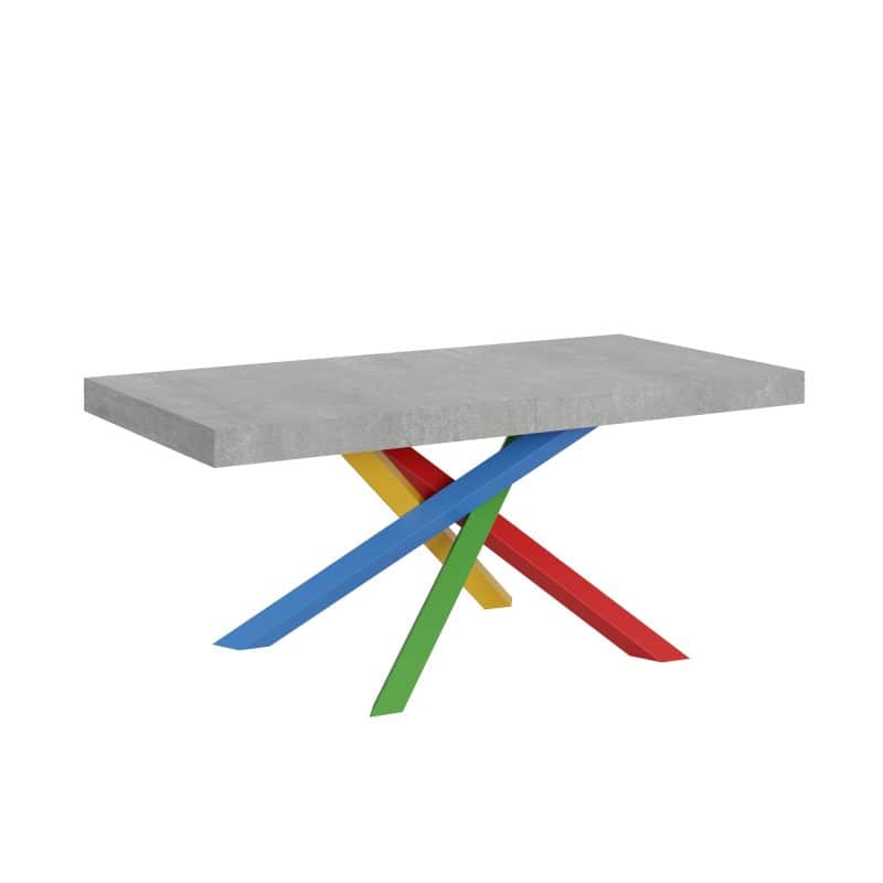 Tavolo allungabile gambe incrociate 180x90 Volantis Multicolor 4B - immagine 9