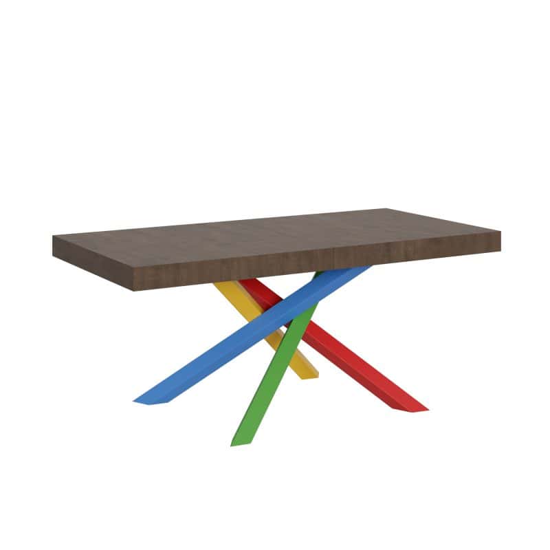 Tavolo allungabile gambe incrociate 180x90 Volantis Multicolor 4B - immagine 13