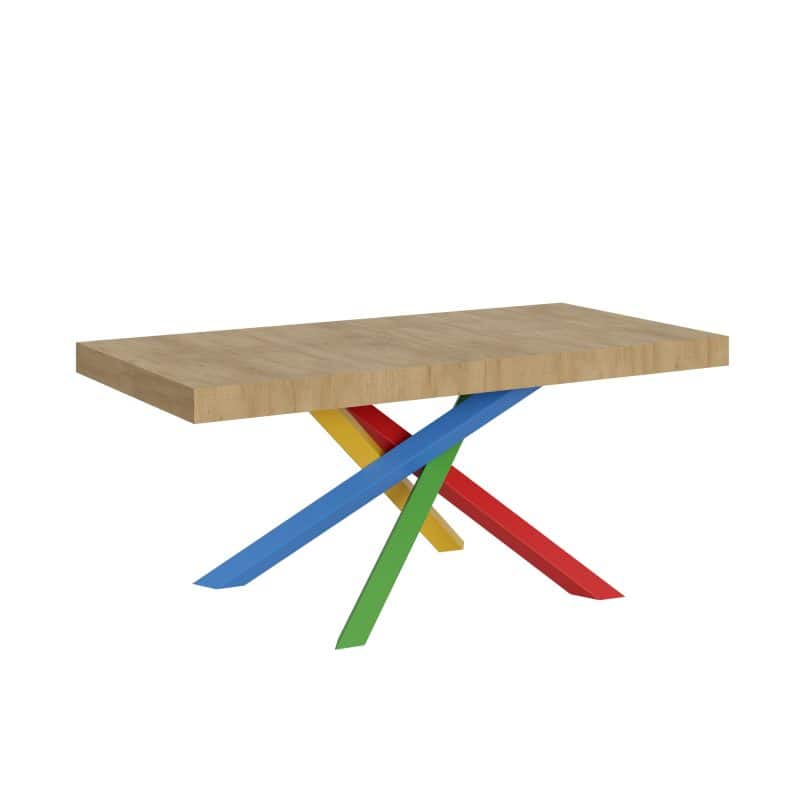 Tavolo allungabile gambe incrociate 180x90 Volantis Multicolor 4B - immagine 5