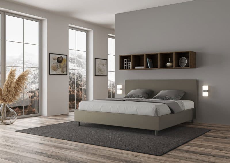 Letto super king size da 200cm Adele cappuccino - immagine 4