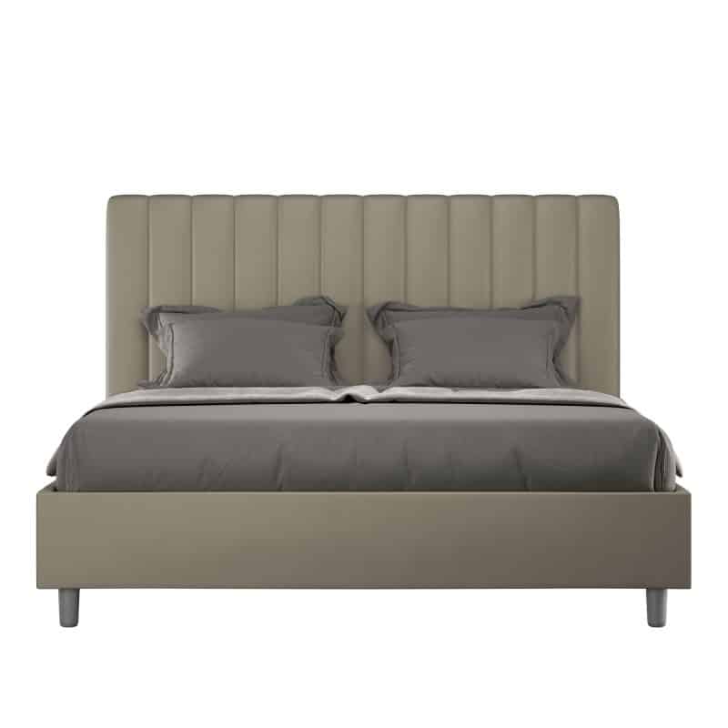 Letto alla francese da 140cm Agueda cappuccino