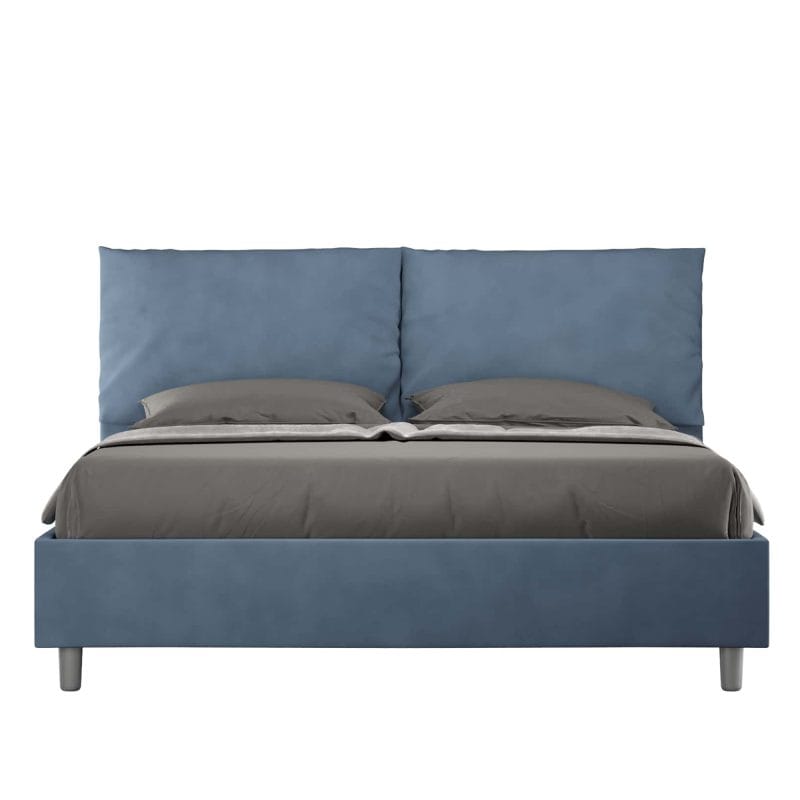 LETTO ANTEA 160 FRONTALE BLU ALESSIA 19 SCONT