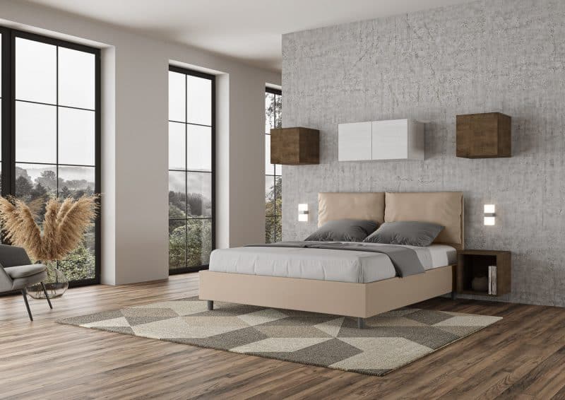 Letto matrimoniale da 160cm Antea tortora - immagine 4