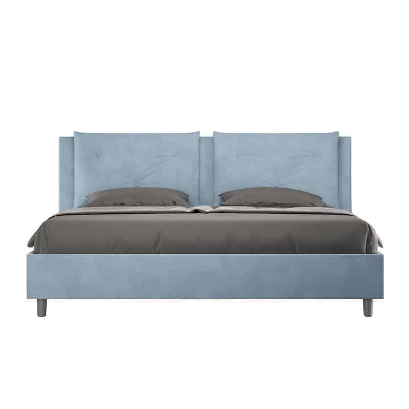 Letto super king size da 200cm Appia azzurro