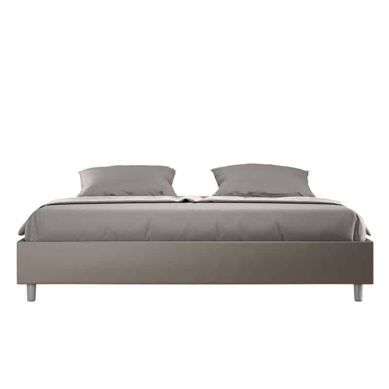 Letto king size da 180cm sommier Azelia cappuccino