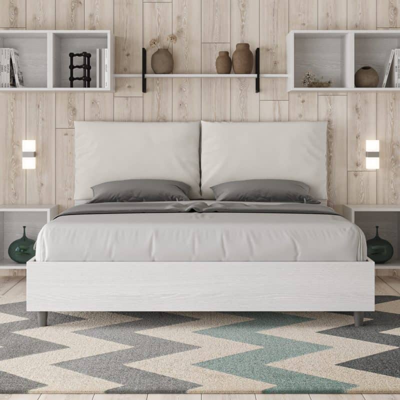 LETTO EGOS ANTEA 160 FRONTALE BF BIANCO BASSA 2