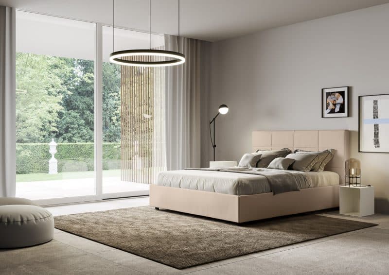 Letto alla francese da 140cm Mika tortora - immagine 3