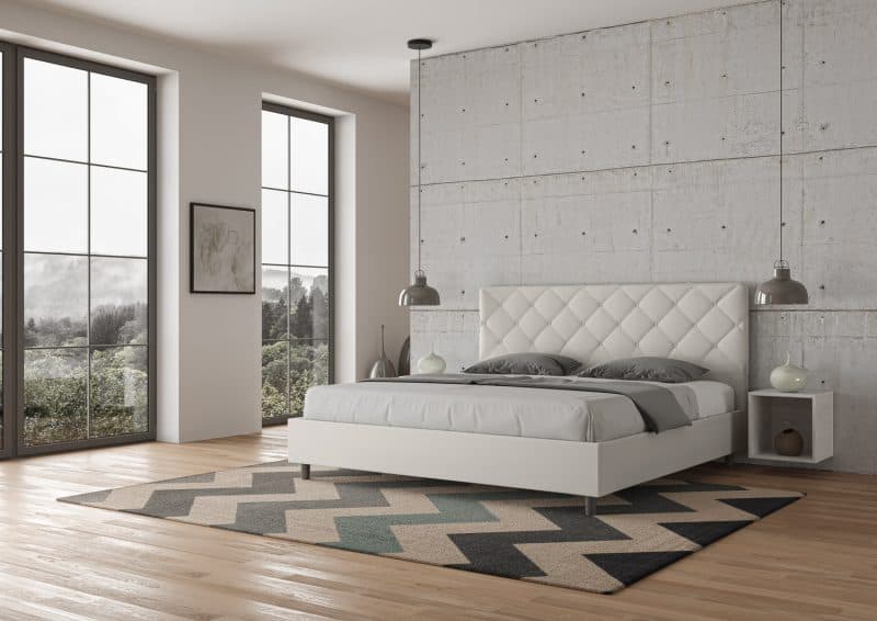 Letto super king size da 200cm Priya bianco - immagine 3