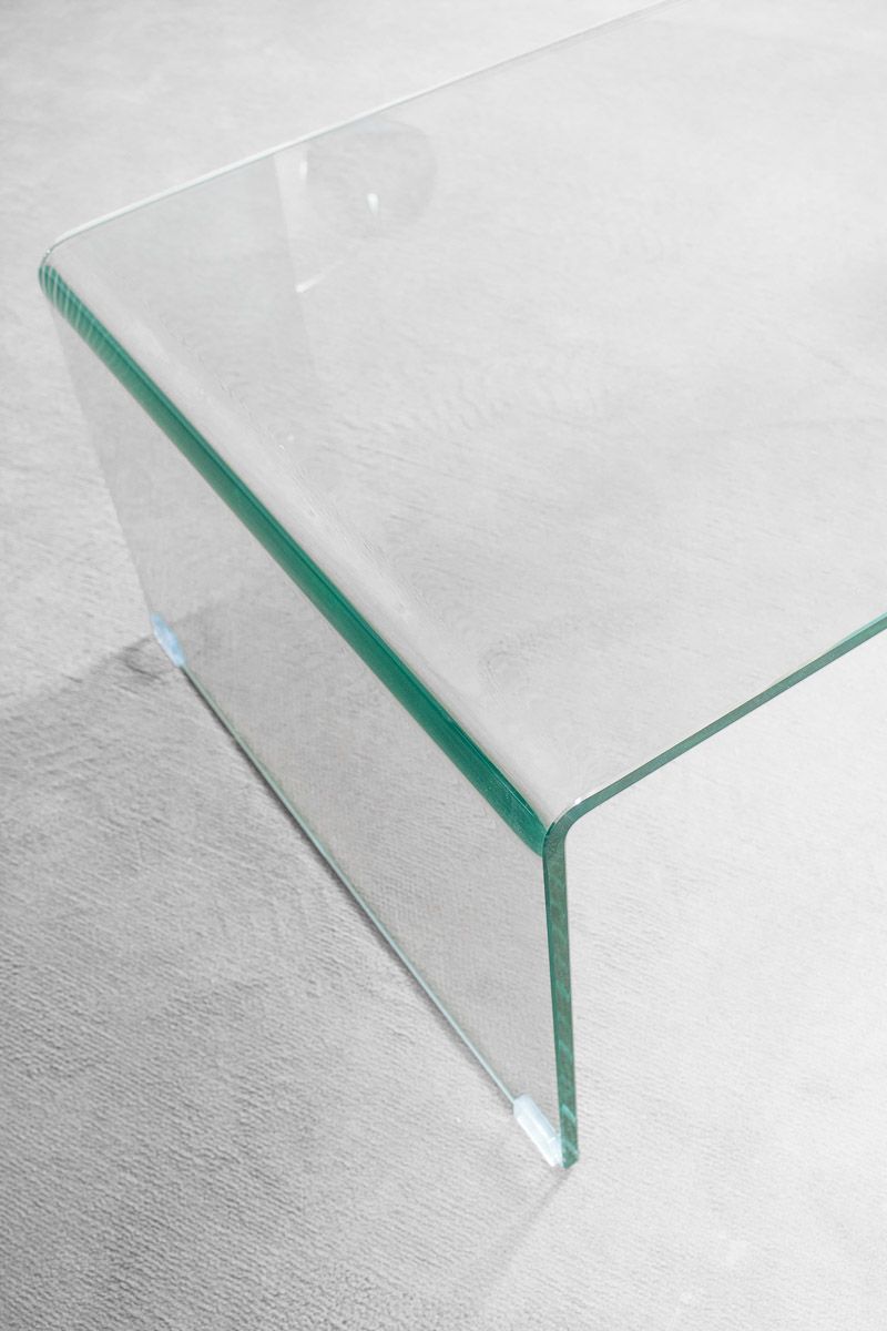 cm tavolino in vetro curvato saturn 3