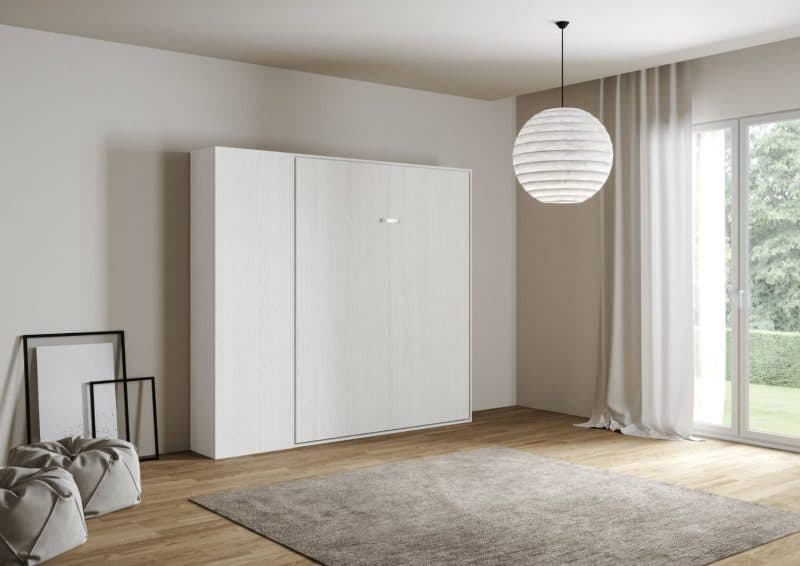 Letto a scomparsa francese 140x190 con colonna Kentaro - immagine 9