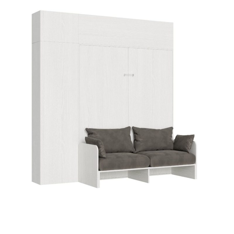 letto matrimoniale kentaro sofa con mobili bianco frassino