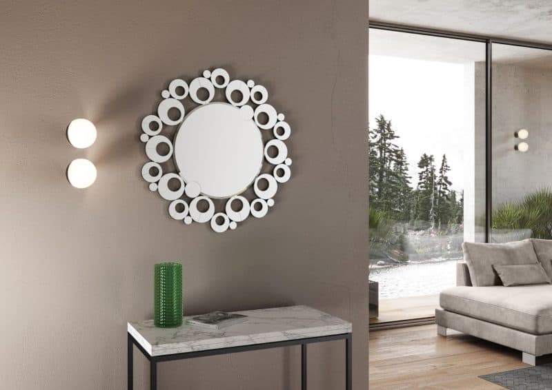 specchio da parete circolare braies