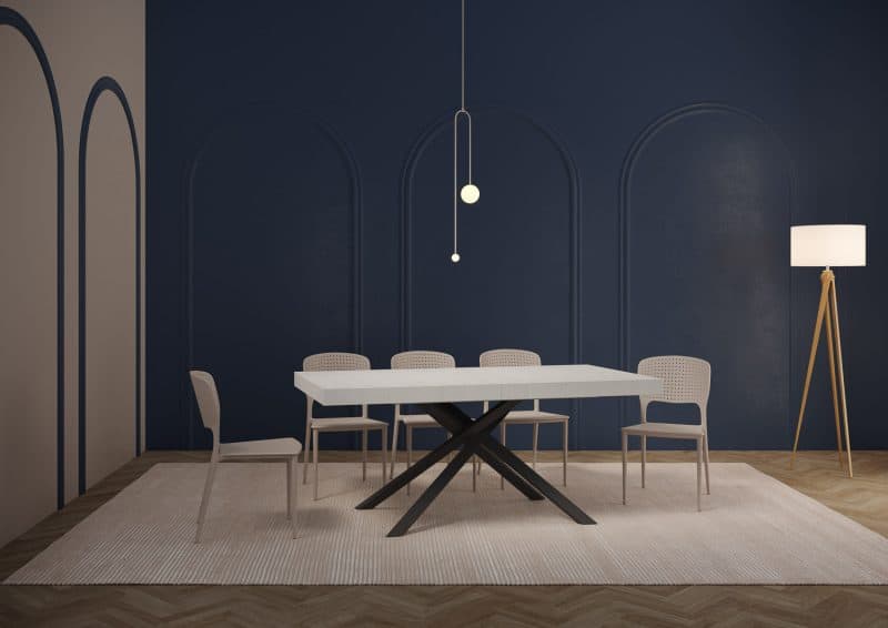 Tavolo allungabile gambe incrociate Karida 200x90 - immagine 20