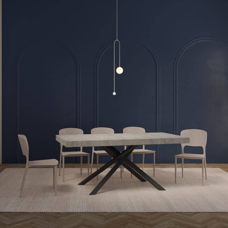 Tavolo allungabile gambe incrociate Karida 200x90 - immagine 14
