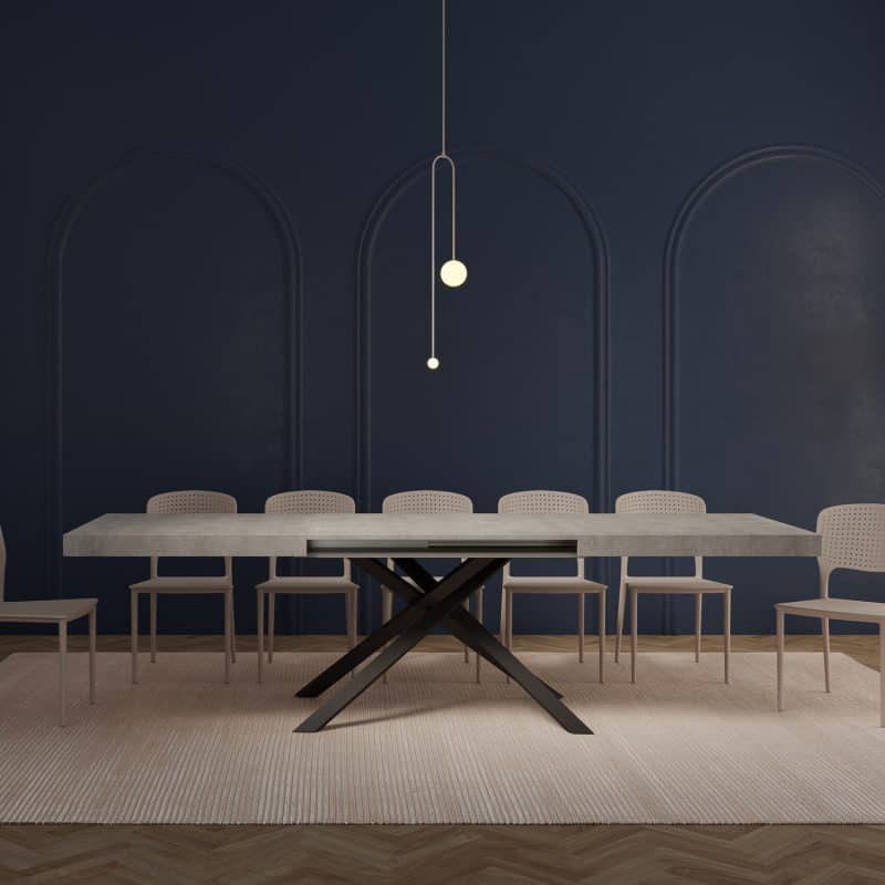 Tavolo allungabile gambe incrociate Karida 200x90 - immagine 15