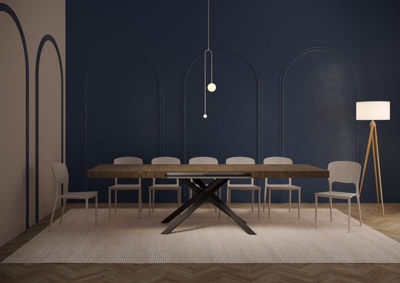 Tavolo allungabile gambe incrociate Karida 200x90 - immagine 3