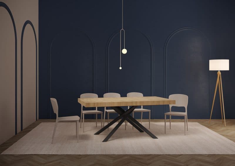 Tavolo allungabile gambe incrociate Karida 200x90 - immagine 8