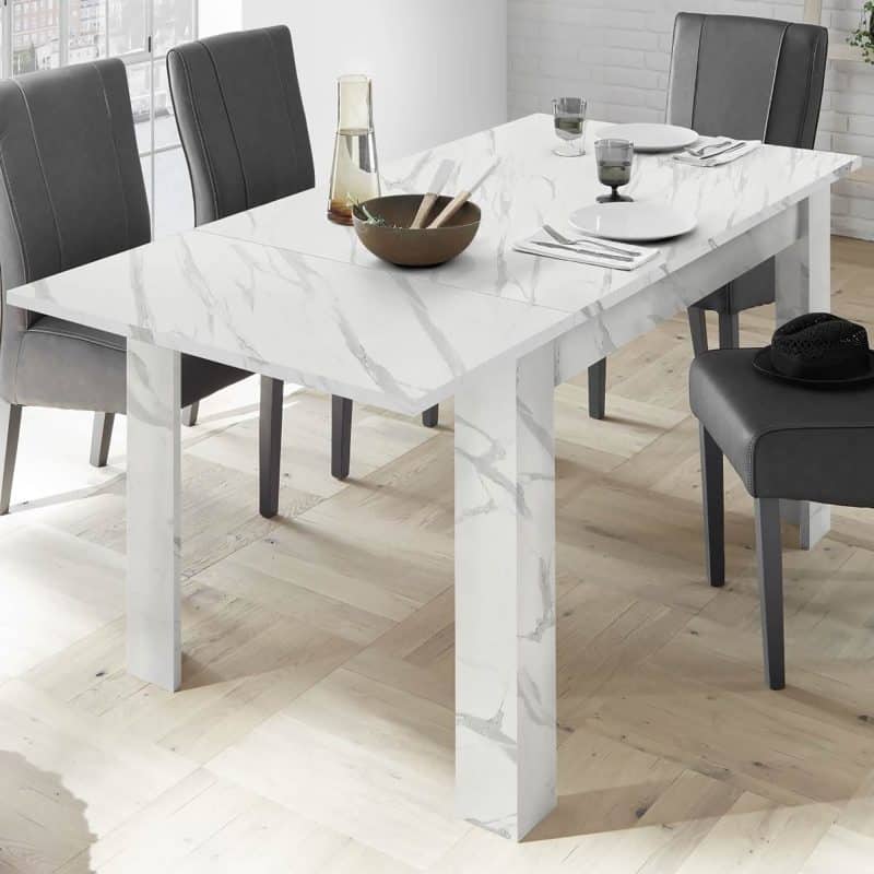 Tavolo allungabile 137x90 Canova Marmo Bianco