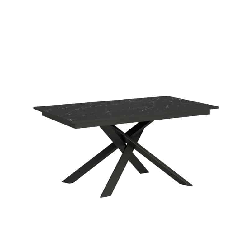 Tavolo allungabile 160x90 Strike con bordo antracite