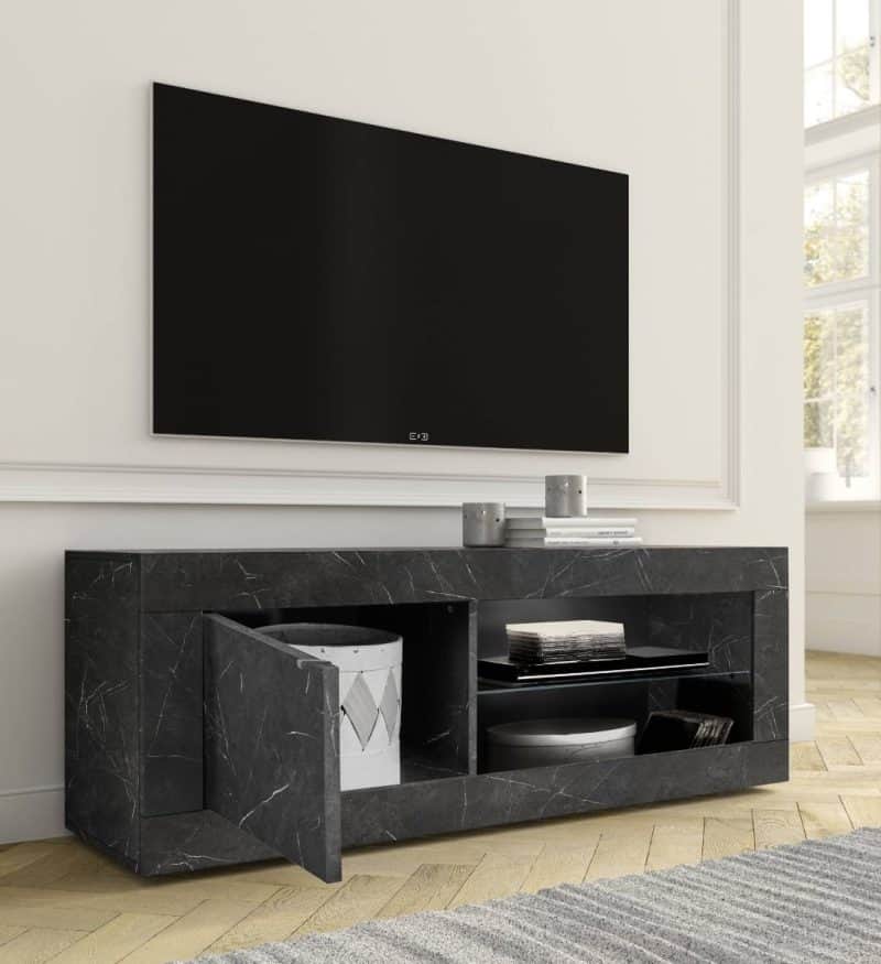 base porta tv basic marmo nero 01