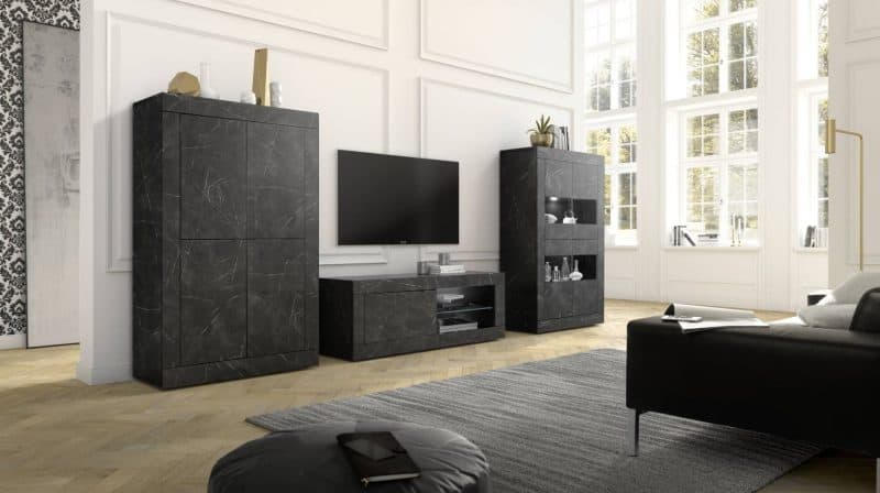 base porta tv basic marmo nero 02