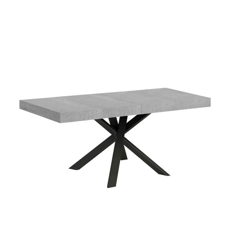 tavolo clerk 90x90 aperto cemento sfondo bianco