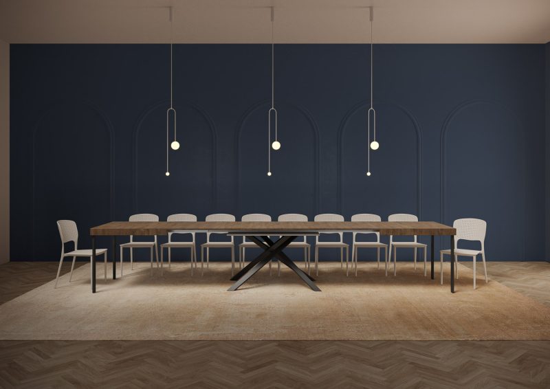 Tavolo allungabile gambe incrociate Karida 200x90 - immagine 4