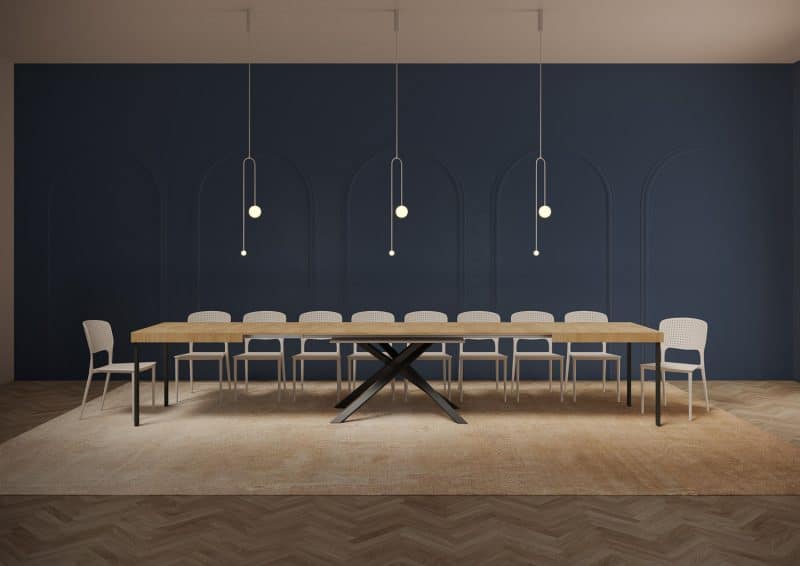 Tavolo allungabile gambe incrociate Karida 200x90 - immagine 10