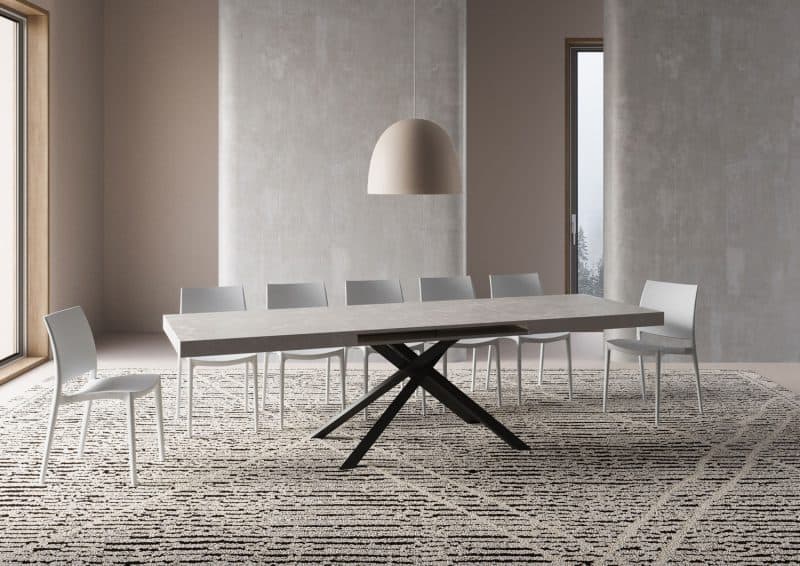 Tavolo allungabile gambe incrociate Karida 200x90 - immagine 27
