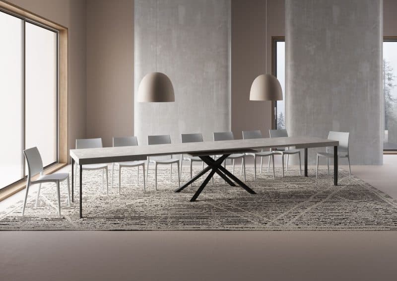 Tavolo allungabile gambe incrociate Karida 200x90 - immagine 28