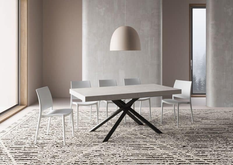 Tavolo allungabile gambe incrociate Karida 200x90 - immagine 26