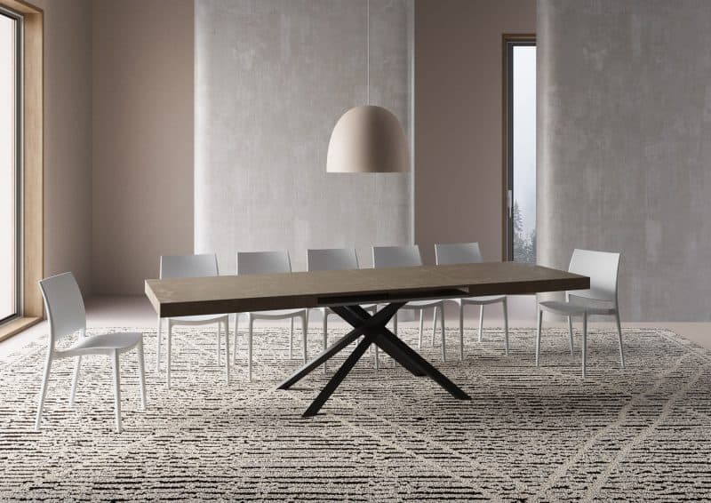 Tavolo allungabile gambe incrociate 180x90 Karida - immagine 33