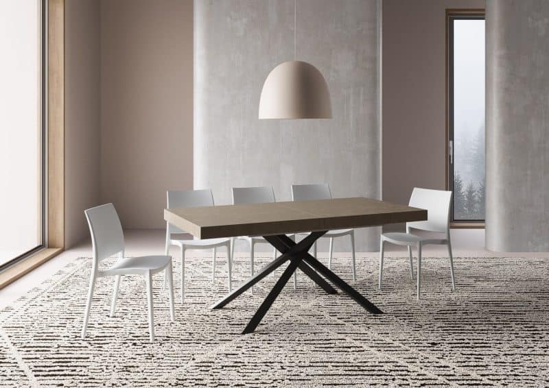 Tavolo allungabile gambe incrociate 180x90 Karida - immagine 32